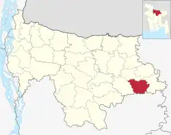 Location of Madan