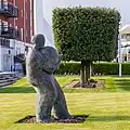 Man and Globe, bronze, 2001, located at Gunwharf Quays, Portsmouth[6]