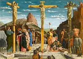 The central panel (The Crucifixion)