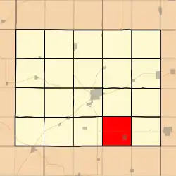 Location in Crawford County