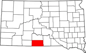 Todd County map