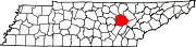 State map highlighting Cumberland County