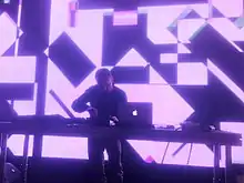 Mark Bell on stage in Arma 17, Moscow, on 30 March 2013