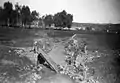 Metula Bridge after being blown up, 15 February 1948