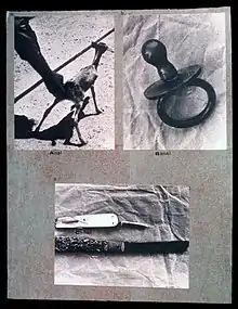 Anal, Banal, Canal, 1977Photographs and Letraset on plywoodTel Aviv Museum of Art