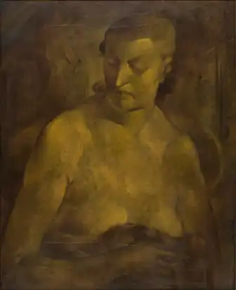 A bust of a woman