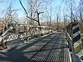 A county road crossing Clear Creek