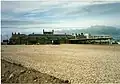 Rear view of station after closure in 1994 all tracks and sidings are gone leaving one platform.