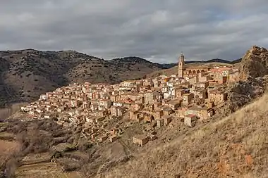 Image 18Moros, ZaragozaPhotograph: Diego DelsoMoros is a municipality in the province of Zaragoza, Spain. Located in the Sistema Ibérico mountain range, the village lies on a hill, with the church and former town hall at the top, the residences in the middle, and the sheep pens at the bottom. The population of Moros has been steadily decreasing in recent decades, and was 478 in 2006.More selected pictures