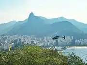 Corcovado and Christ the Redeemer as seen from Sugarloaf Mountain.