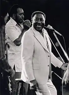 Image 12Muddy Waters, a major influence on the movement, pictured in 1971 (from British rhythm and blues)