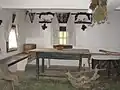 Traditional Ukrainian house inside