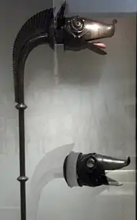 The Leichestown Deskford carnyx & reconstruction, Museum of Scotland