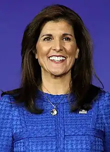 Haley smiling