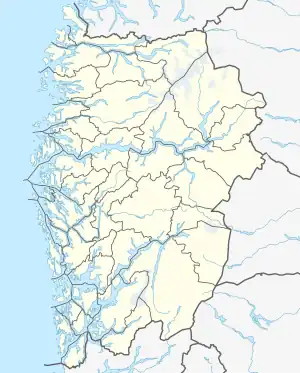 Refvik is located in Vestland