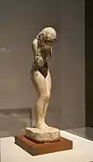 Nu dempeus melangiós (Nu debout mélancolique), c. 1910-14, chalk, 26'5 x 6'5 x 9'5 cm, Institut Valencià d'art Modern