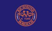 Flag of the Borough of Richmond, used until the borough was renamed "Staten Island" (1948-1975)