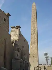 Image 14Obelisk at temple of Luxor, Egypt. c. 1200 BC (from History of Africa)