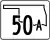 State Highway 50A marker