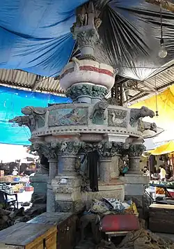 A current view of the Crawford Market fountain