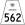 Highway 562 marker