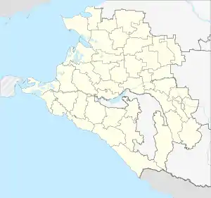 Primorsko-Akhtarsk is located in Krasnodar Krai