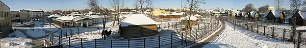 Image 4A winter panorama view of Grodno Zoo, 2012