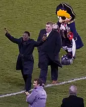 Image 17Brazilian legend Pelé (left) in Sheffield in November 2017, marking the 150th anniversary of the world's oldest football club, Sheffield F.C. (from Culture of Yorkshire)