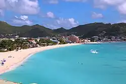 View on Great Bay towards Philipsburg