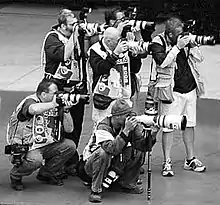 Image 22Sports photojournalists at Indianapolis Motor Speedway (from Photojournalism)