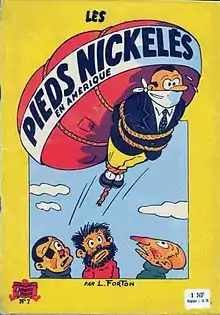 Image 13The French comic Les Pieds Nickelés (1954 book cover): an early 20th-century forerunner of the modern Franco-Belgian comic (from Bande dessinée)