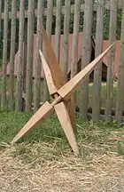 Sudes combined to form a Czech hedgehog.
