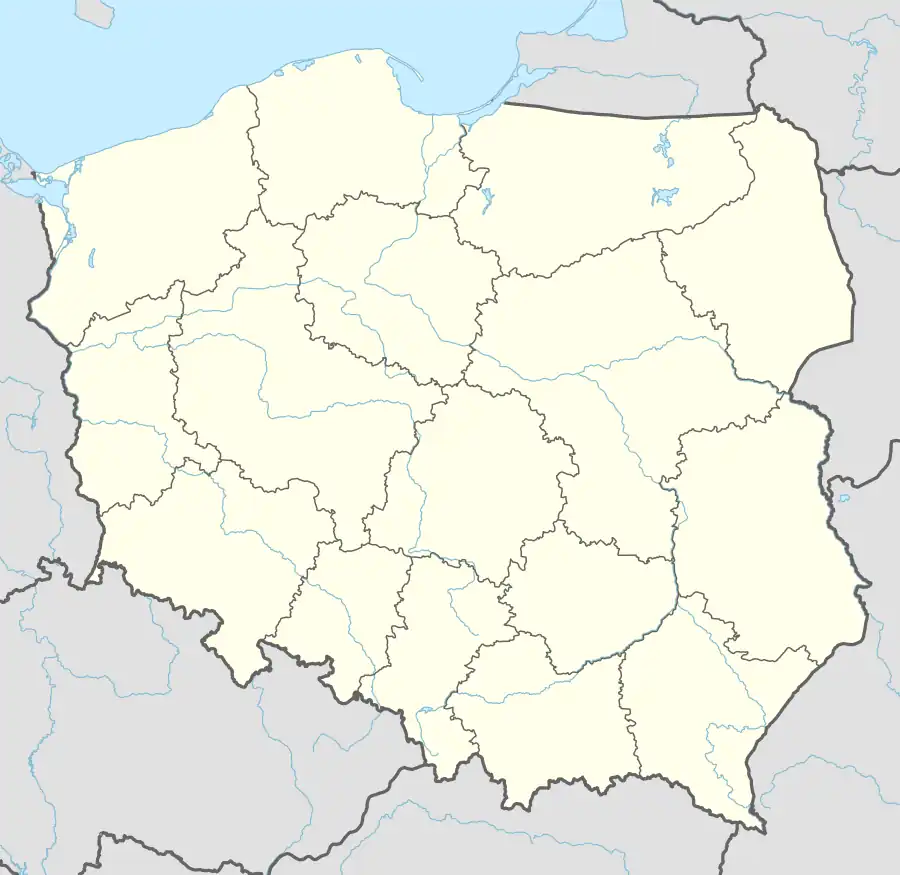 Approximate location where Wymysorys is spoken