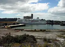 Image 79MV Pont-Aven: Brittany Ferries service to Roscoff, France and Santander, Spain in Millbay Docks (from Plymouth)