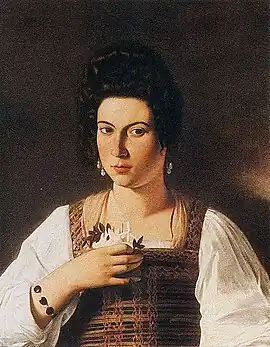 Portrait of a Courtesan (Fillide Melandroni), destroyed