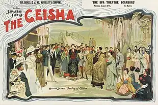 Image 88The Geisha poster, by David Allen and Sons (restored by Adam Cuerden) (from Wikipedia:Featured pictures/Culture, entertainment, and lifestyle/Theatre)