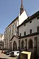 The exterior of the choir as seen from Zentralbibliothek