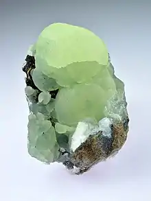 Image 21Prehnite, by Iifar (from Wikipedia:Featured pictures/Sciences/Geology)