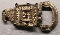 First hoard of Coșoveni, 5th century AD, possibly of Taifal origin, buckle