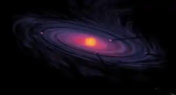 Image 24An artist's rendering of a protoplanetary disk (from History of Earth)