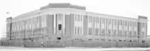 Block A under construction, 1940