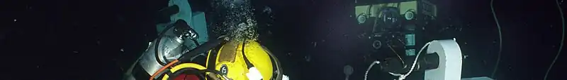 ROVs are commonly used to allow the surface team to observe divers at work