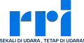 RRI fourth logo with the slogan "Sekali di Udara, Tetap di Udara!"