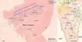 Two maps of Ramon Airbase with details and places around