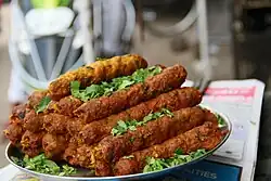 Image 4Ready to eat Kebab on the roadside food joints, in Shivajinagar. (from Culture of Bangalore)