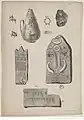 1833 finds published in Christian Tuxen Falbe's Recherches sur l'emplacement de Carthage