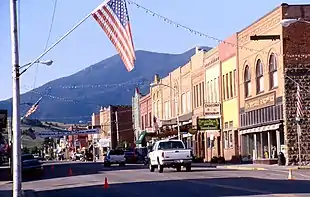 Image 52Main Street in Red Lodge, 2000, showing iron facades on buildings (from History of Montana)