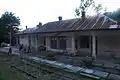 Railway station.