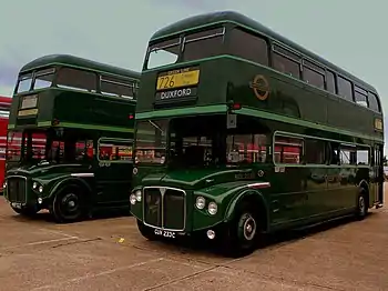 Image 35Preserved AEC Routemaster coaches in London Transport Green Line livery.