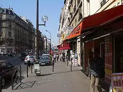 Rue Marx Dormoy looking north.